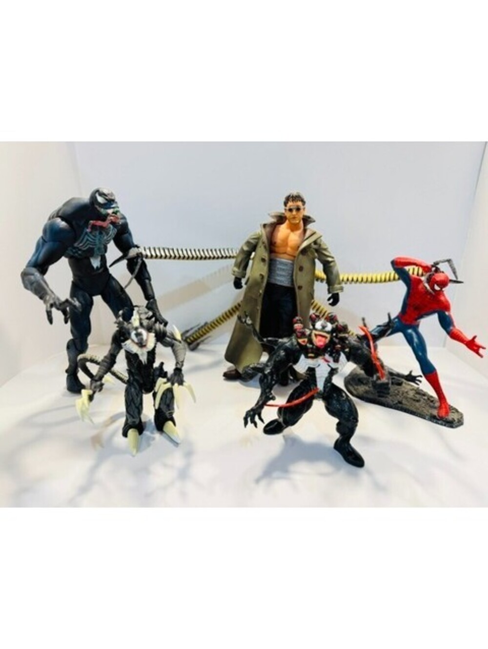 Spider-Man Action Figure Lot 12 Inch Doc Ock Venom Toy Biz Symbiotes Figures